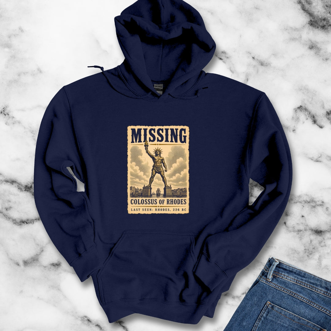 Missing Colossus of Rhodes Poster Hoodie