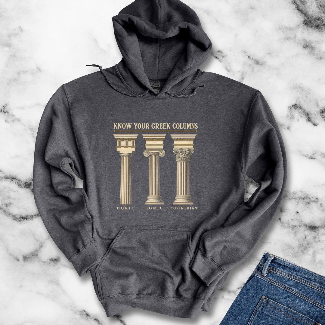 Know Your Greek Columns Hoodie