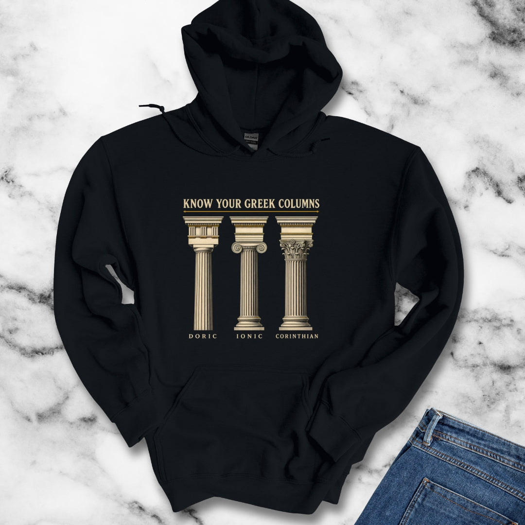 Know Your Greek Columns Hoodie