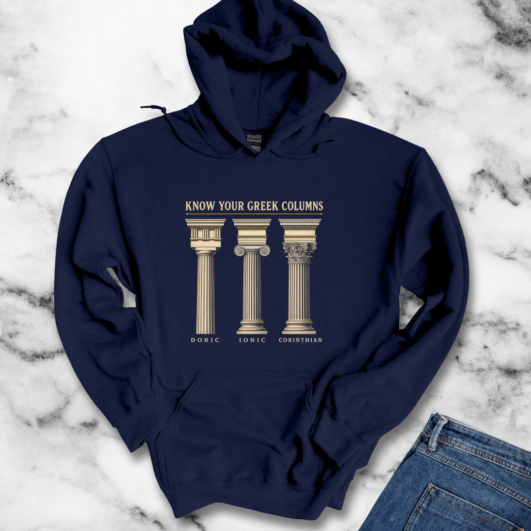 Know Your Greek Columns Hoodie