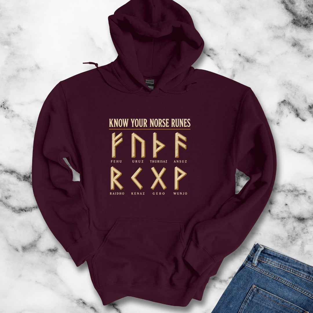 Know Your Norse Runes Hoodie