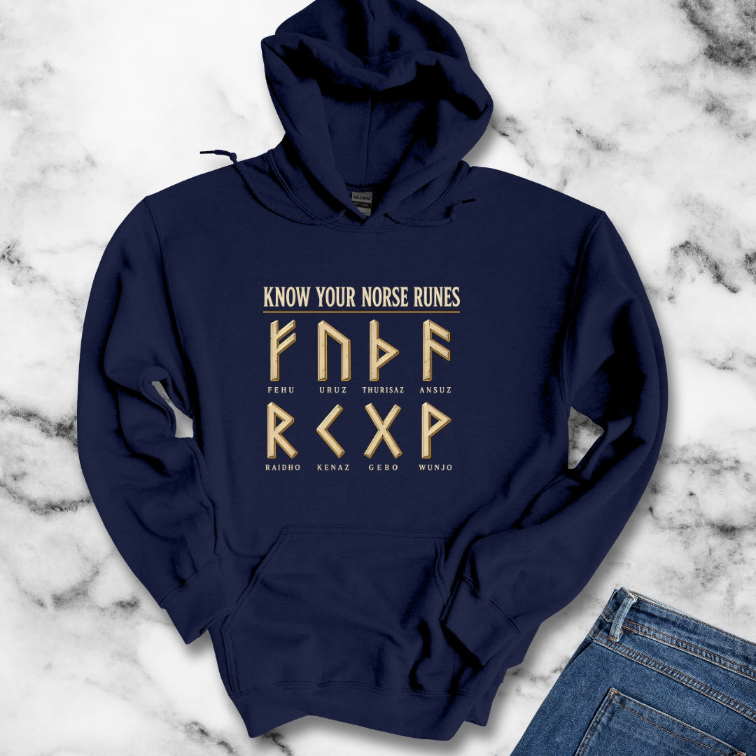 Know Your Norse Runes Hoodie