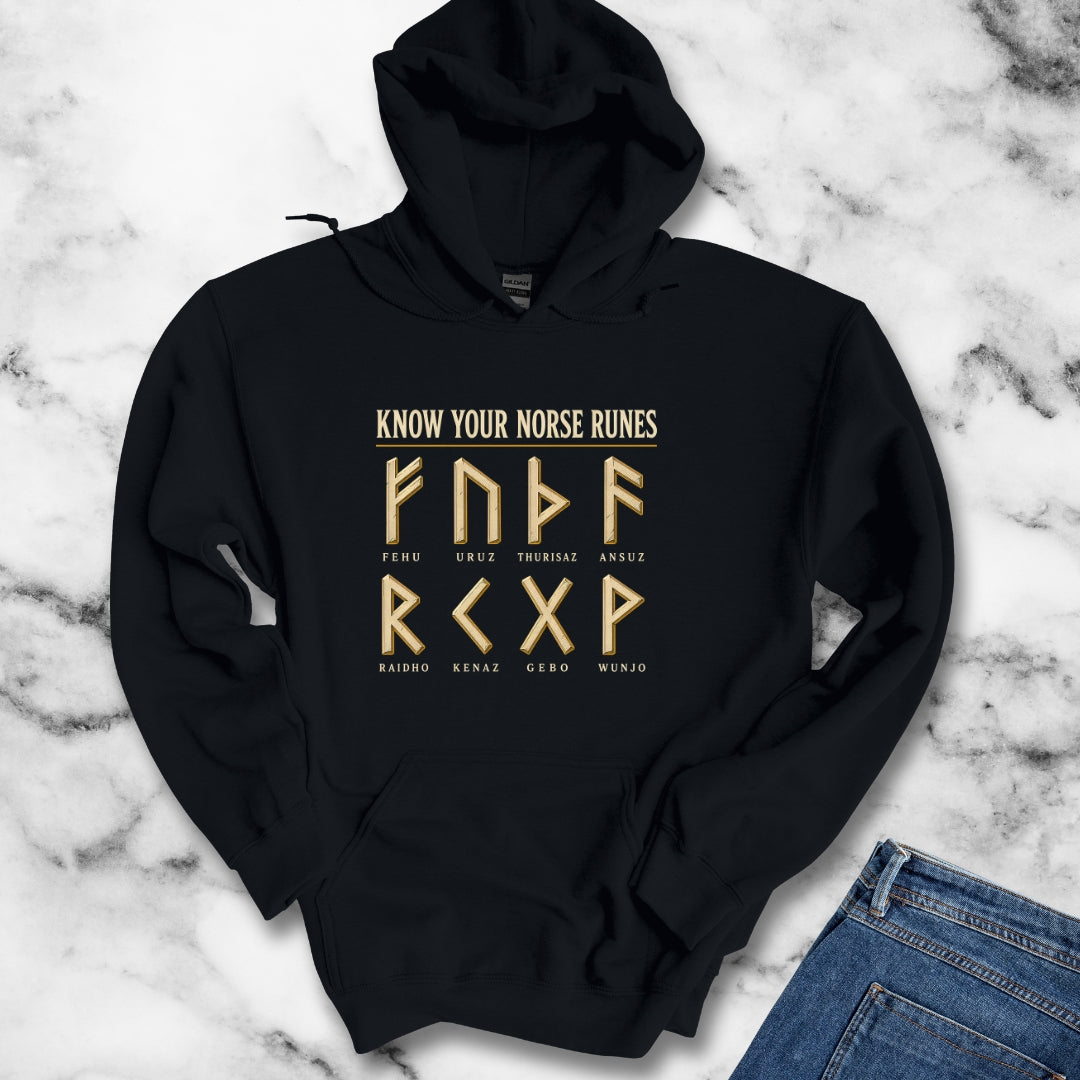 Know Your Norse Runes Hoodie