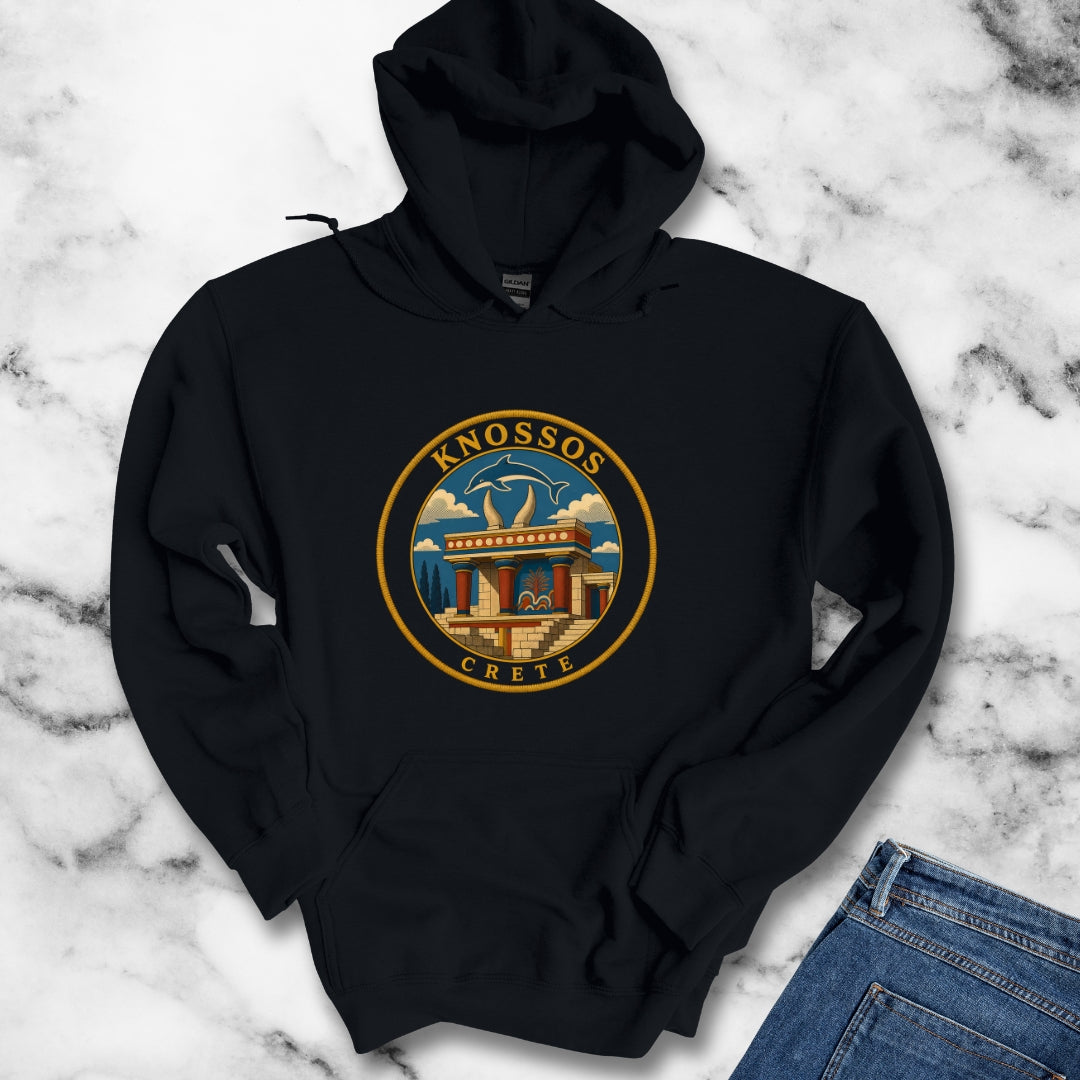 Knossos Crete Palace Patch Hoodie