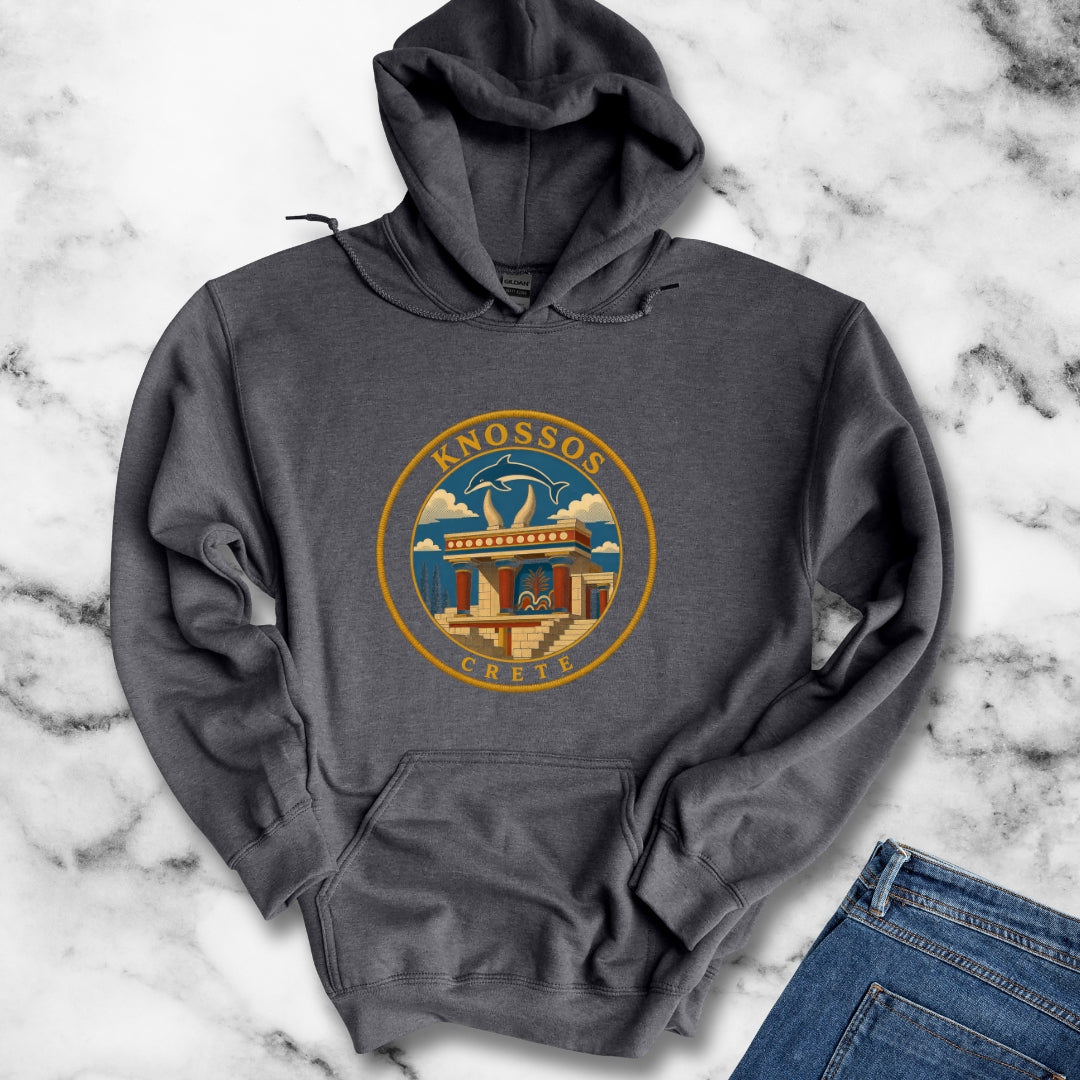 Knossos Crete Palace Patch Hoodie