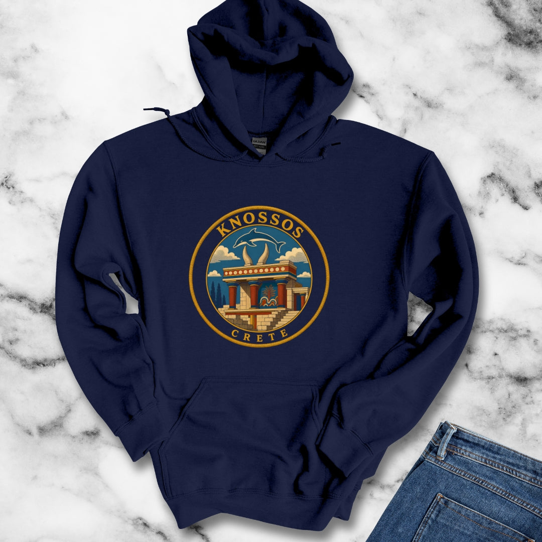 Knossos Crete Palace Patch Hoodie