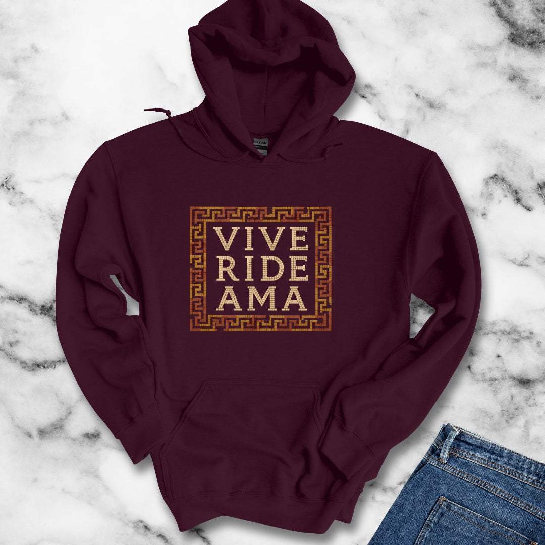 Vive Ride Ama Live Laugh Love Mosaic Hoodie