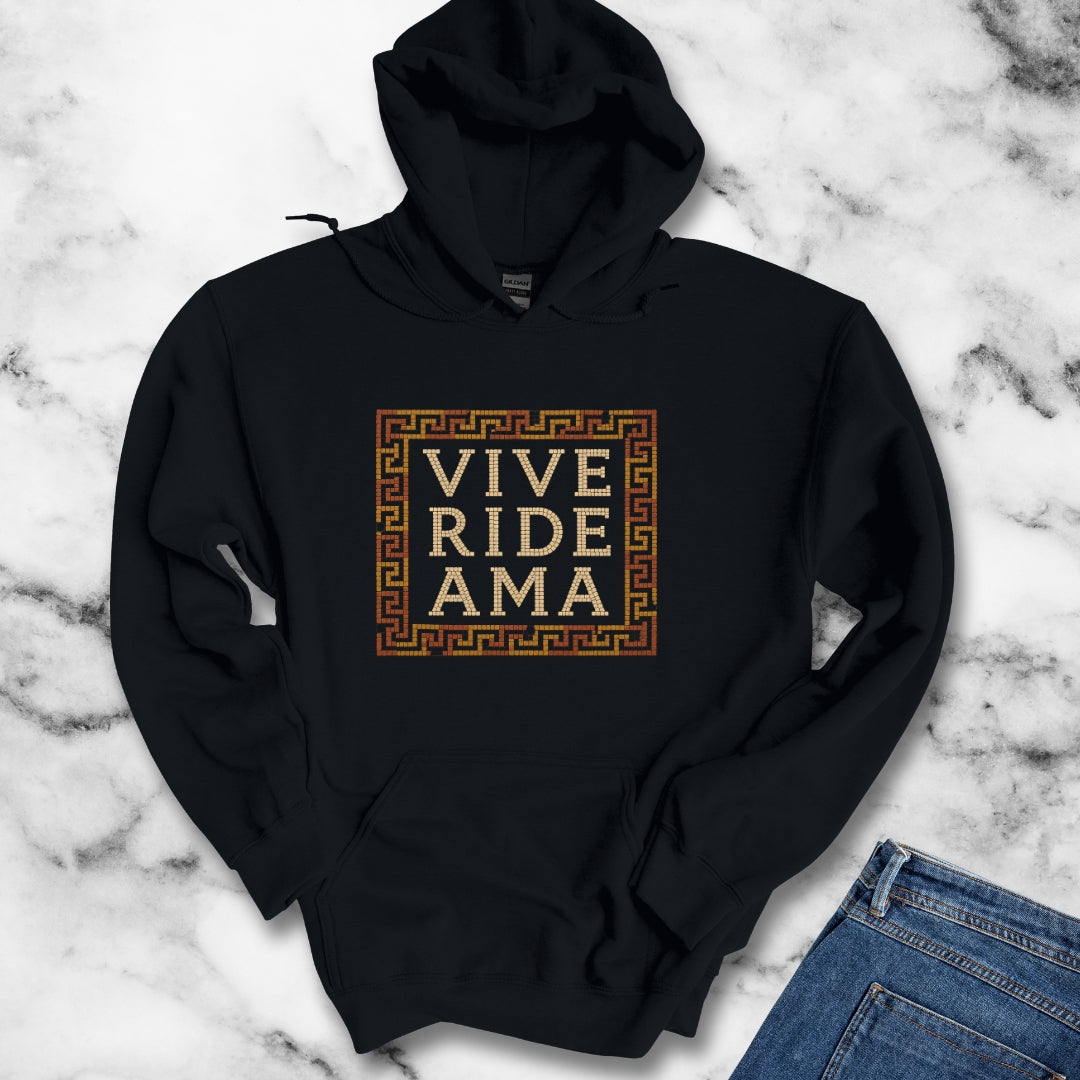 Vive Ride Ama Live Laugh Love Mosaic Hoodie