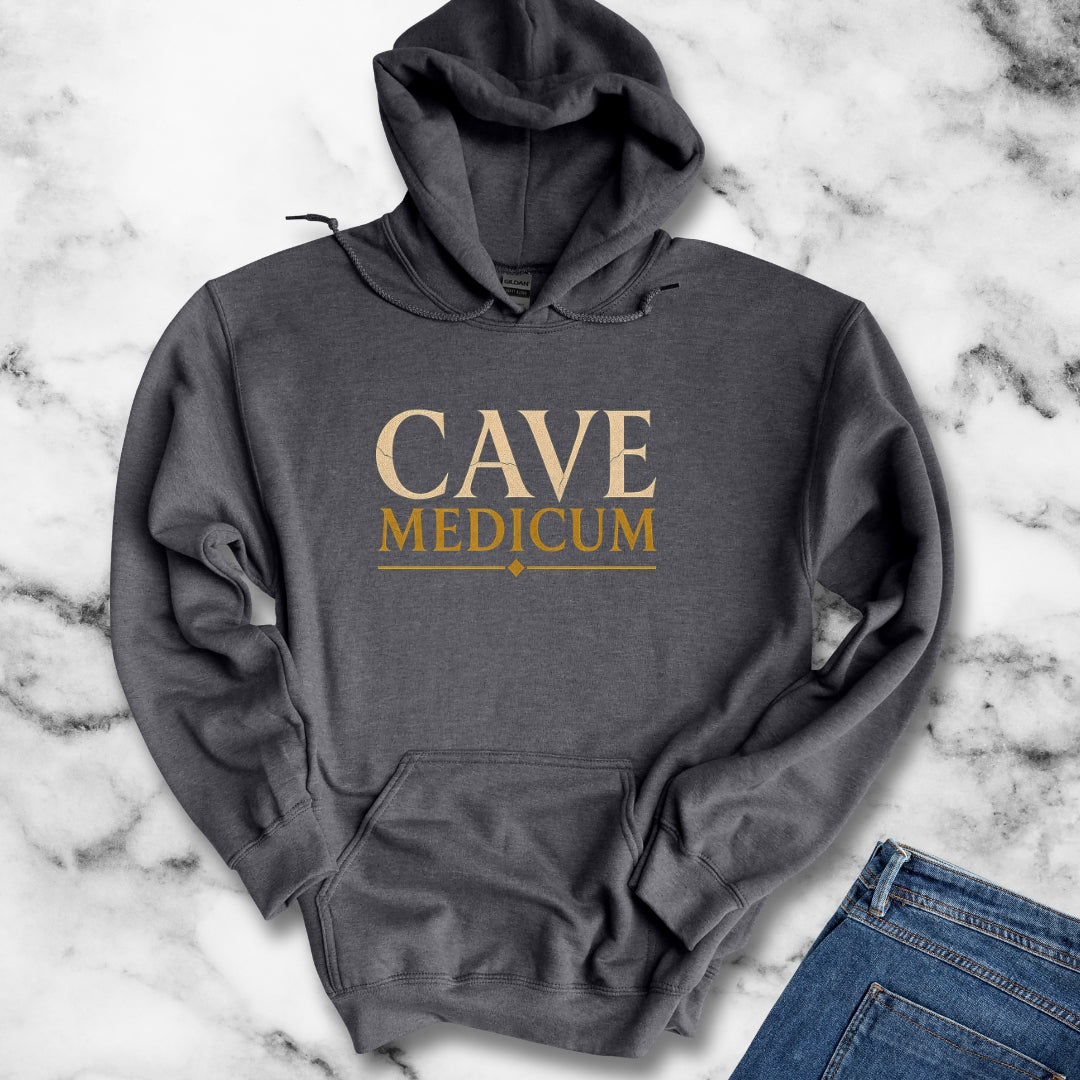 Carved Style Cave Medicum Beware the Doctor Hoodie