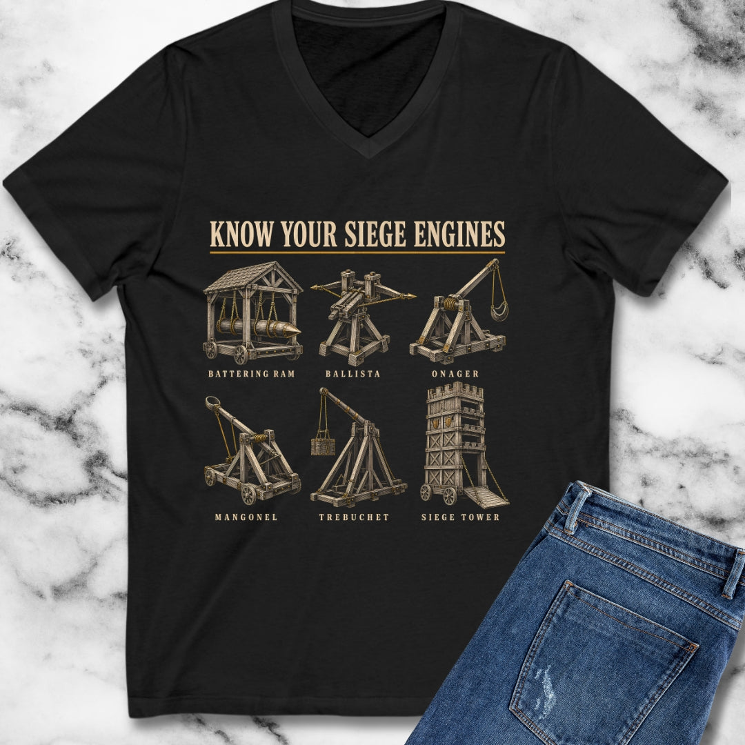 Know Your Siege Engines V-Neck