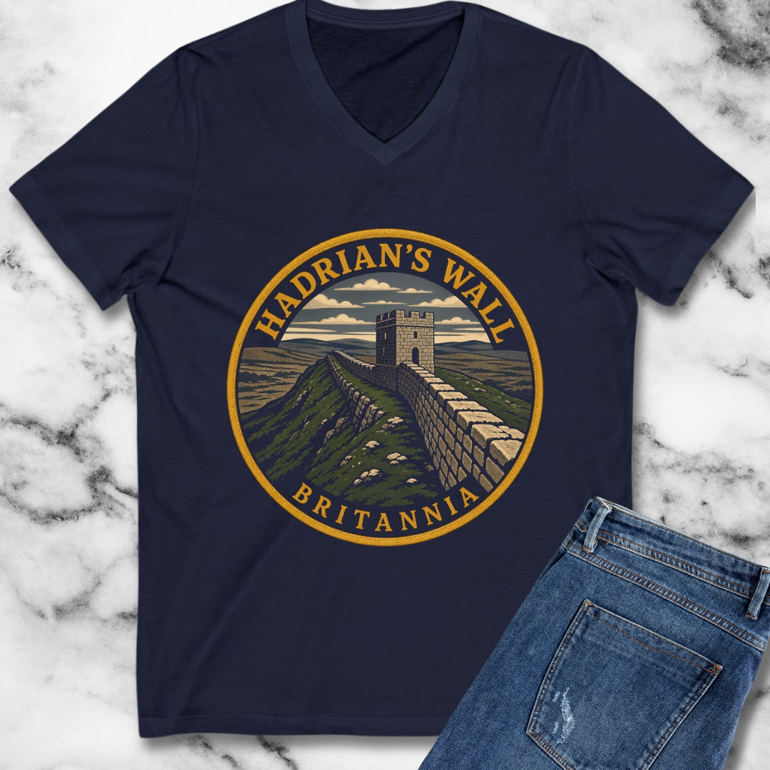 Hadrian's Wall Britannia Patch V-Neck
