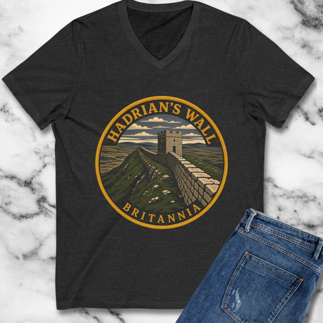 Hadrian's Wall Britannia Patch V-Neck