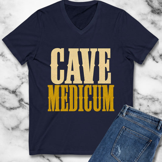 Cave Medicum Beware the Doctor V-Neck