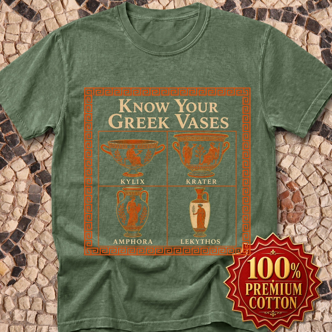 Know Your Greek Vases Red Figure Chart Premium Tee