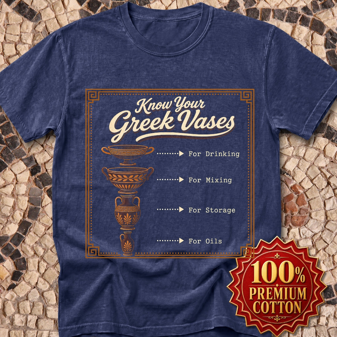 Know Your Greek Vases Coffee Menu Premium Tee