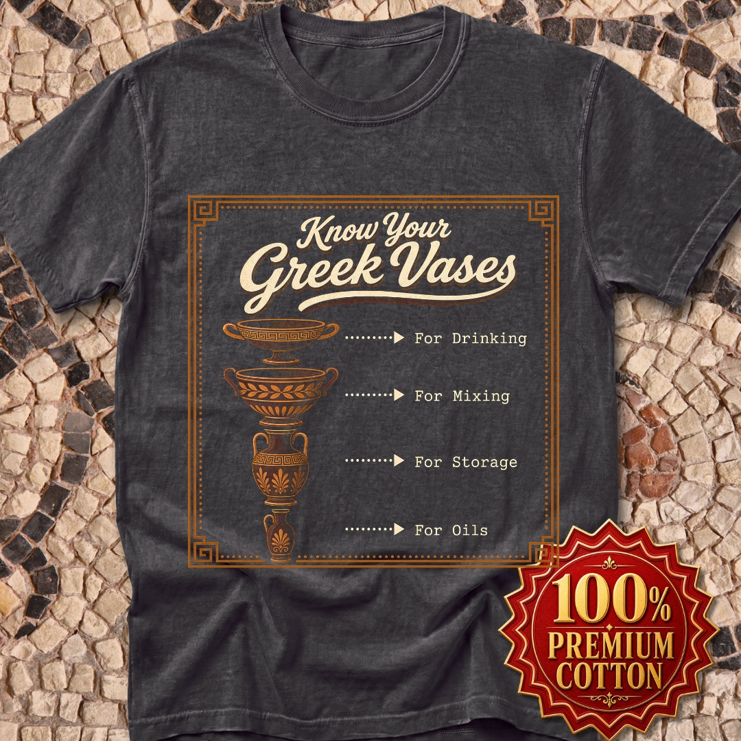 Know Your Greek Vases Coffee Menu Premium Tee