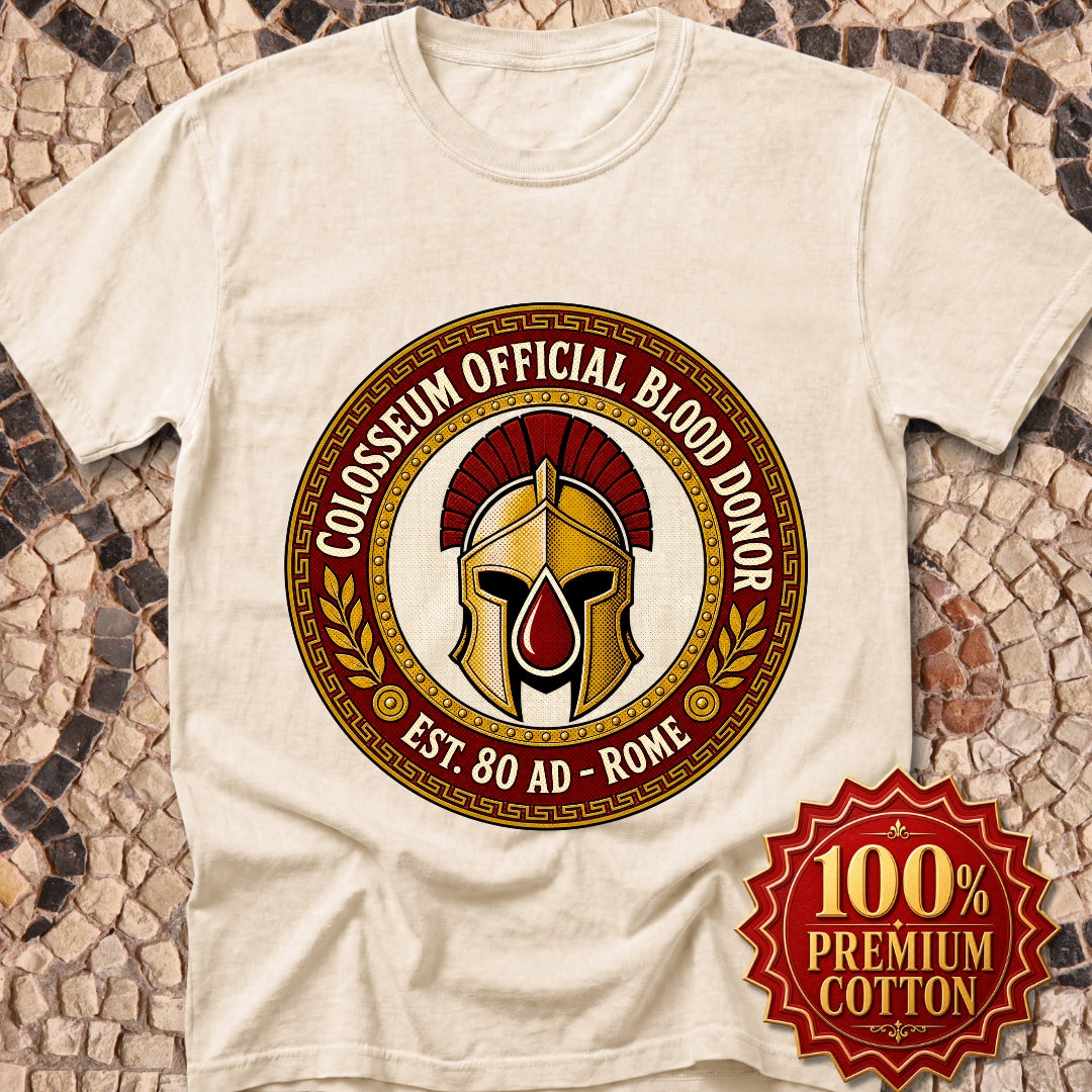 Colosseum Official Blood Donor Premium Tee