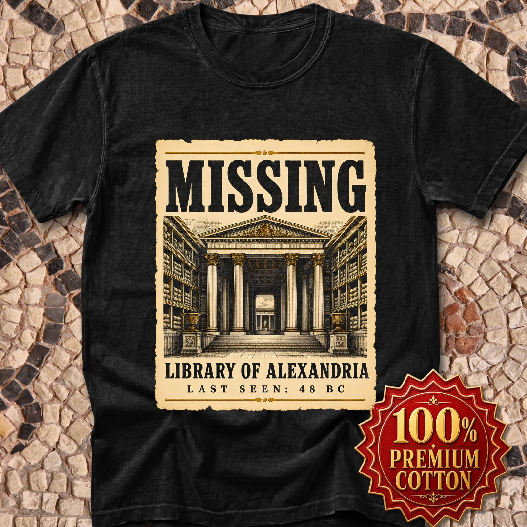 Missing Library of Alexandria Poster Premium Tee
