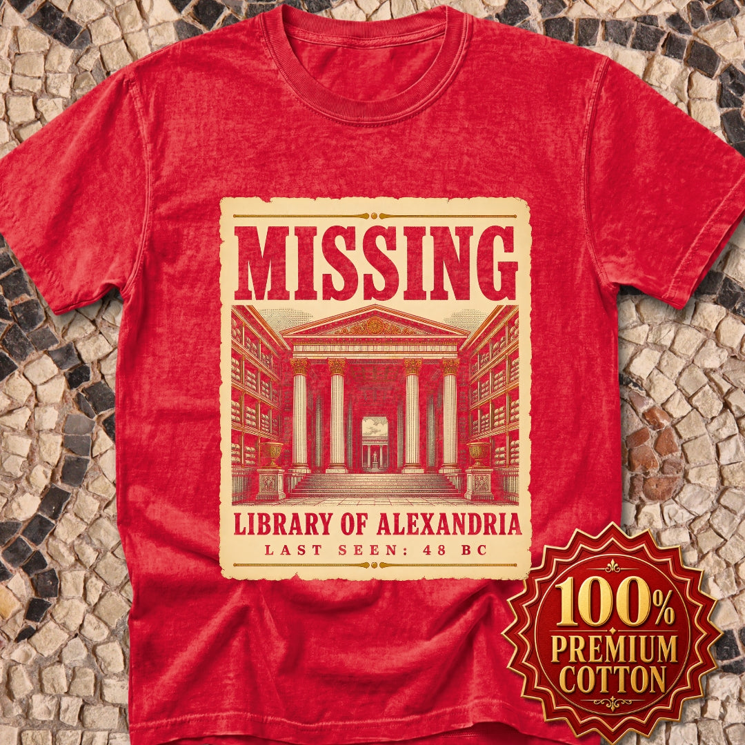 Missing Library of Alexandria Poster Premium Tee