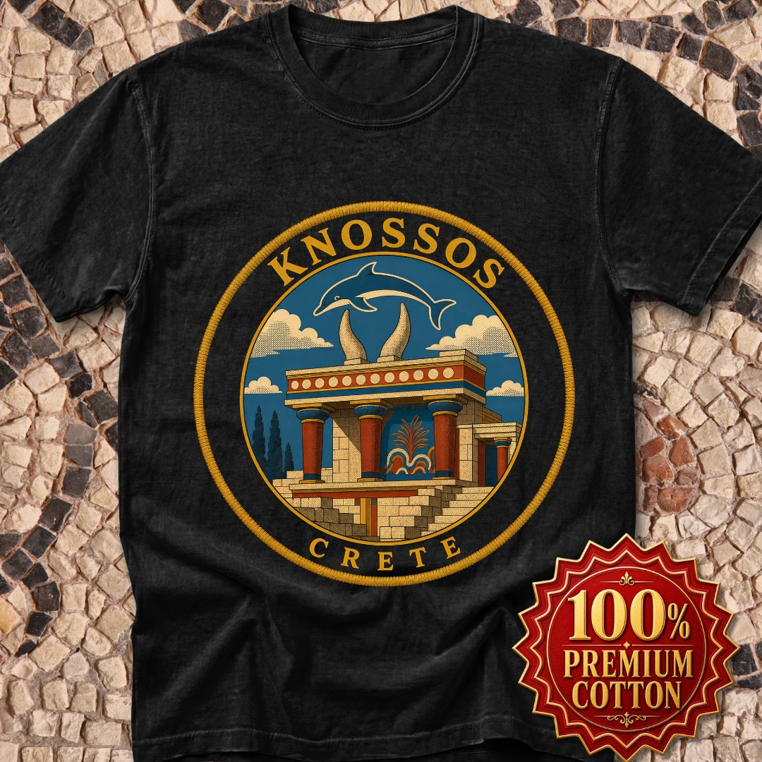 Knossos Crete Palace Patch Premium Tee