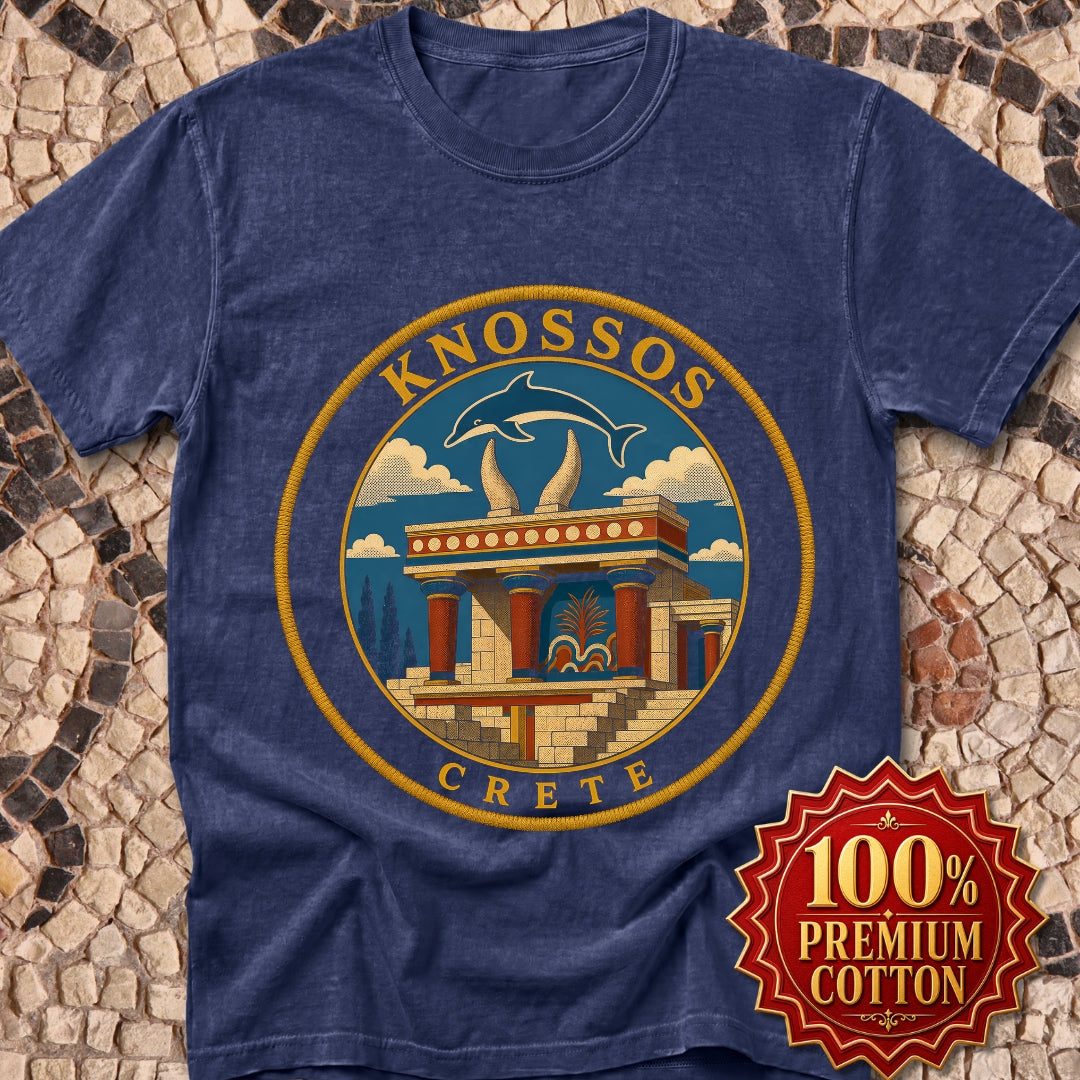 Knossos Crete Palace Patch Premium Tee