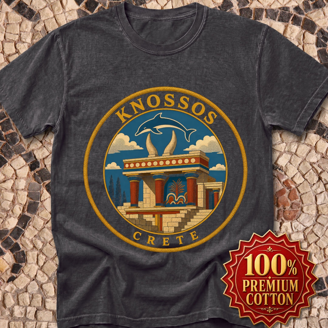 Knossos Crete Palace Patch Premium Tee