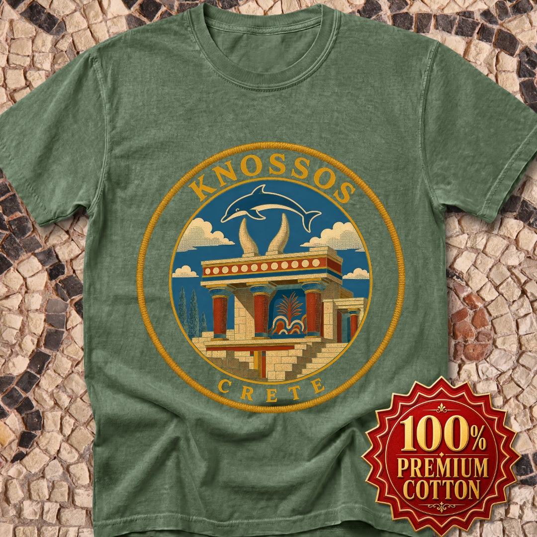 Knossos Crete Palace Patch Premium Tee