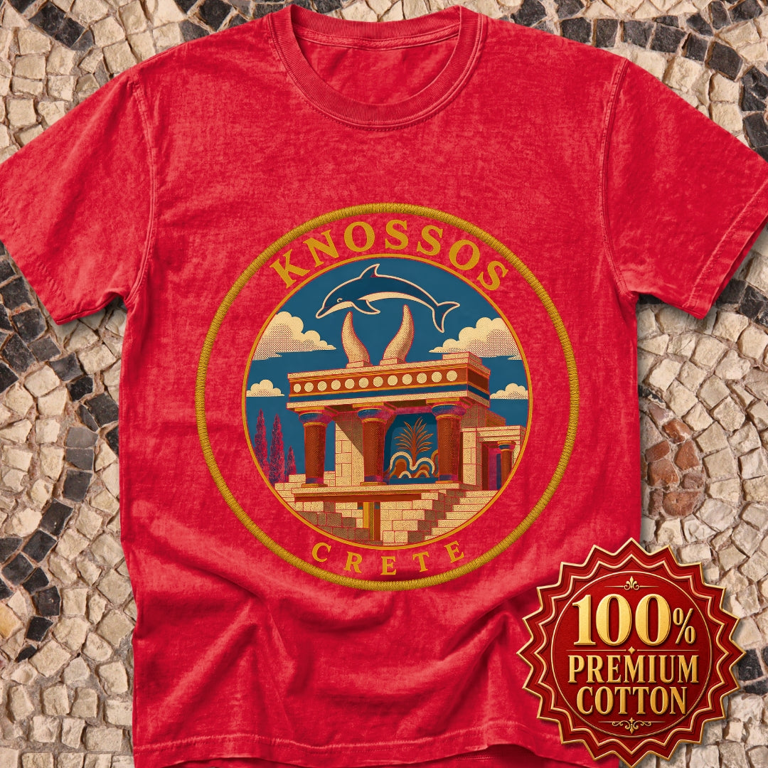 Knossos Crete Palace Patch Premium Tee