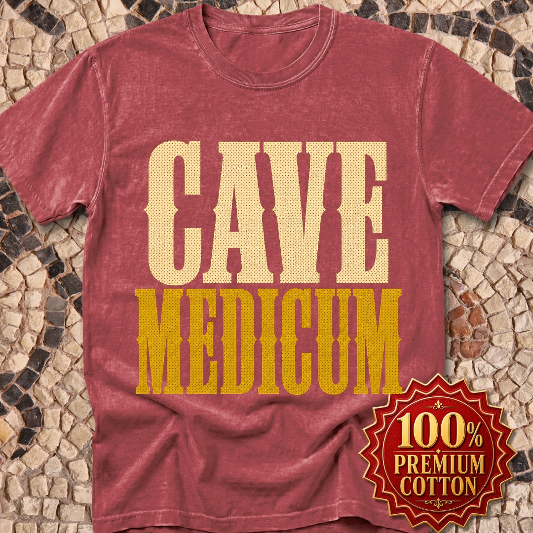 Cave Medicum Beware the Doctor Premium Tee