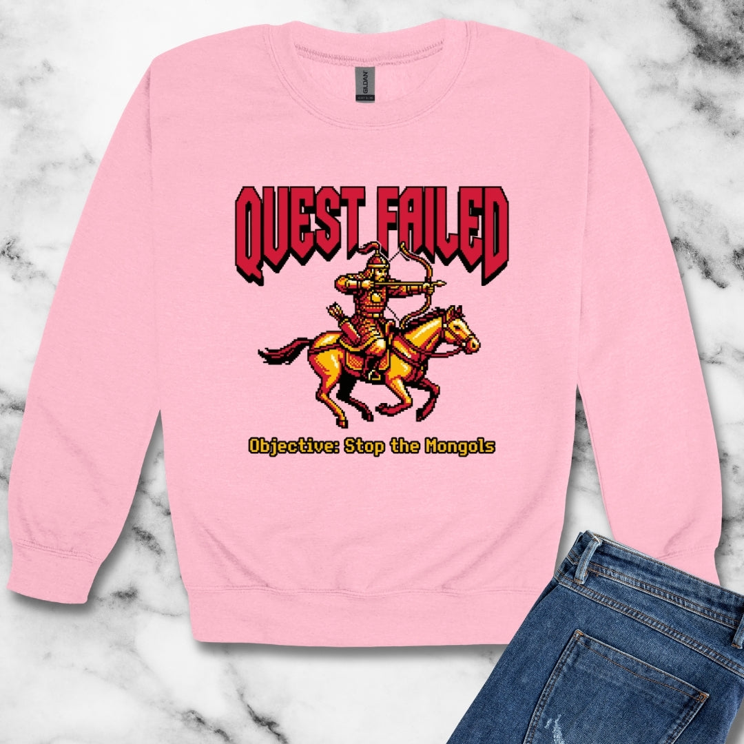 Mongol Invasion Quest Failed Unisex Heavy Crewneck Sweatshirt