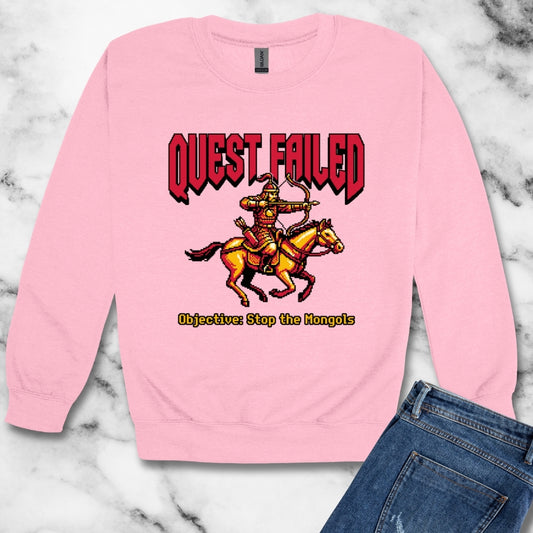 Mongol Invasion Quest Failed Unisex Heavy Crewneck Sweatshirt
