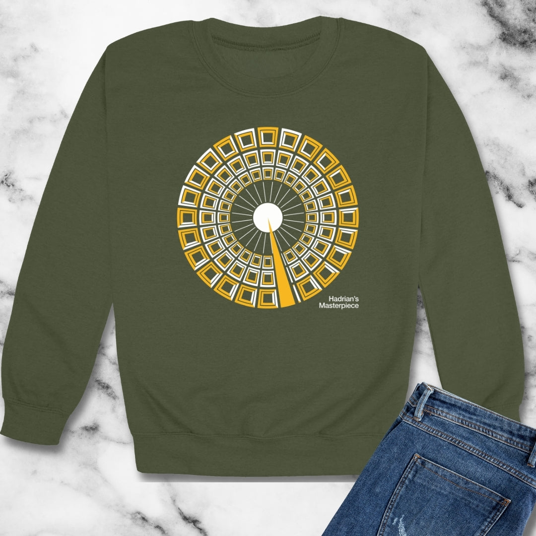 Pantheon Hadrian's Masterpiece Unisex Heavy Crewneck Sweatshirt