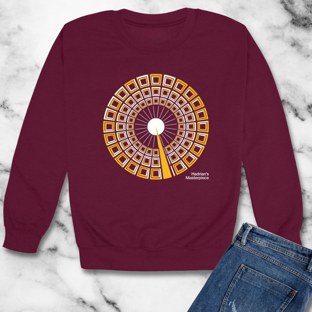 Pantheon Hadrian's Masterpiece Unisex Heavy Crewneck Sweatshirt