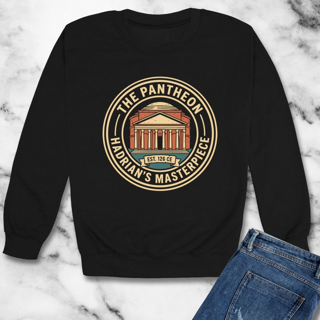 Roman Pantheon Unisex Heavy Crewneck Sweatshirt