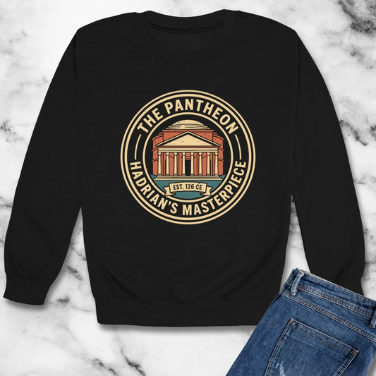 Roman Pantheon Unisex Heavy Crewneck Sweatshirt