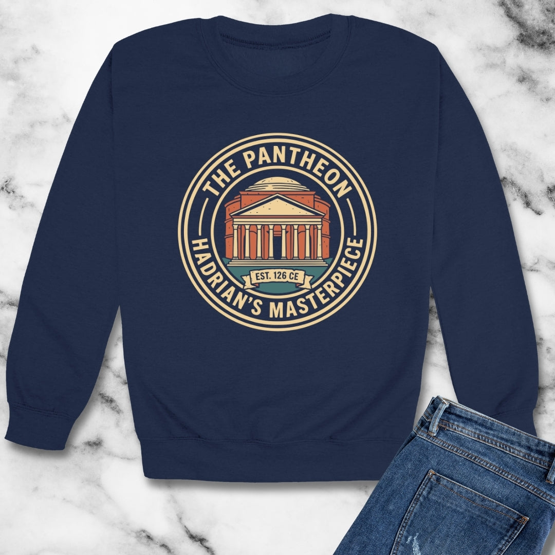 Roman Pantheon Unisex Heavy Crewneck Sweatshirt