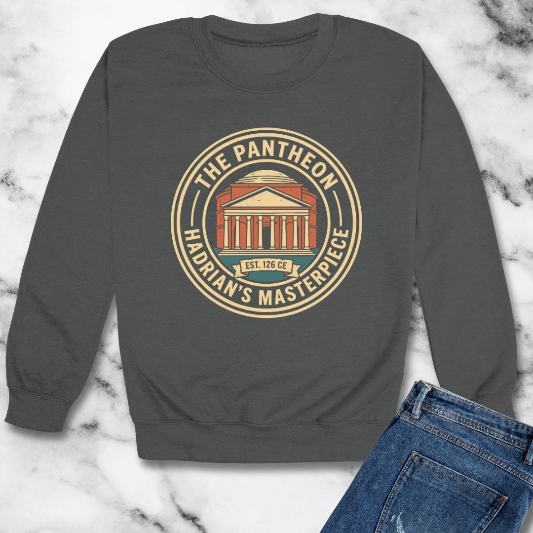 Roman Pantheon Unisex Heavy Crewneck Sweatshirt