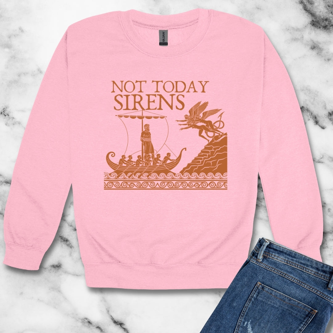 Not Today Sirens Unisex Heavy Crewneck Sweatshirt
