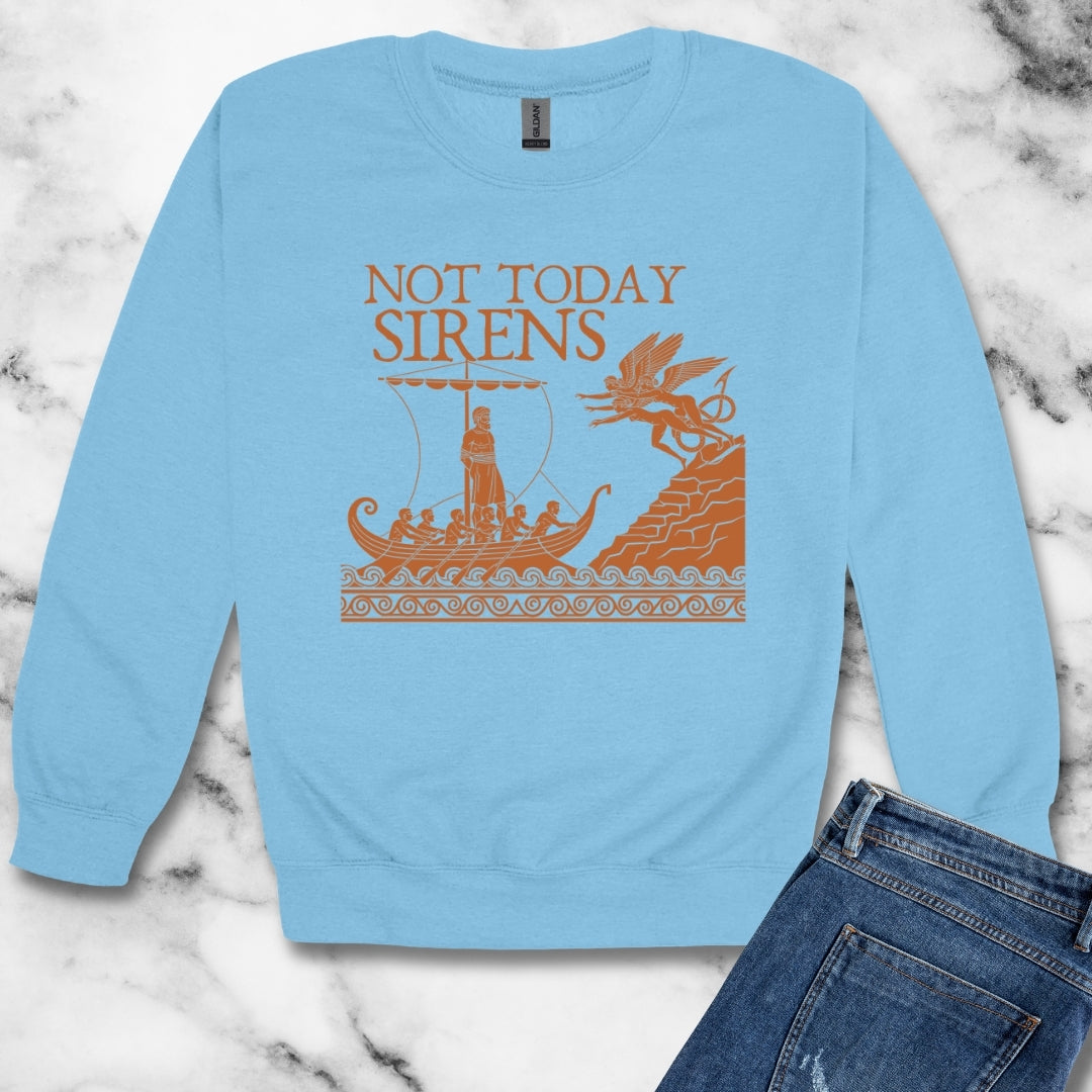 Not Today Sirens Unisex Heavy Crewneck Sweatshirt