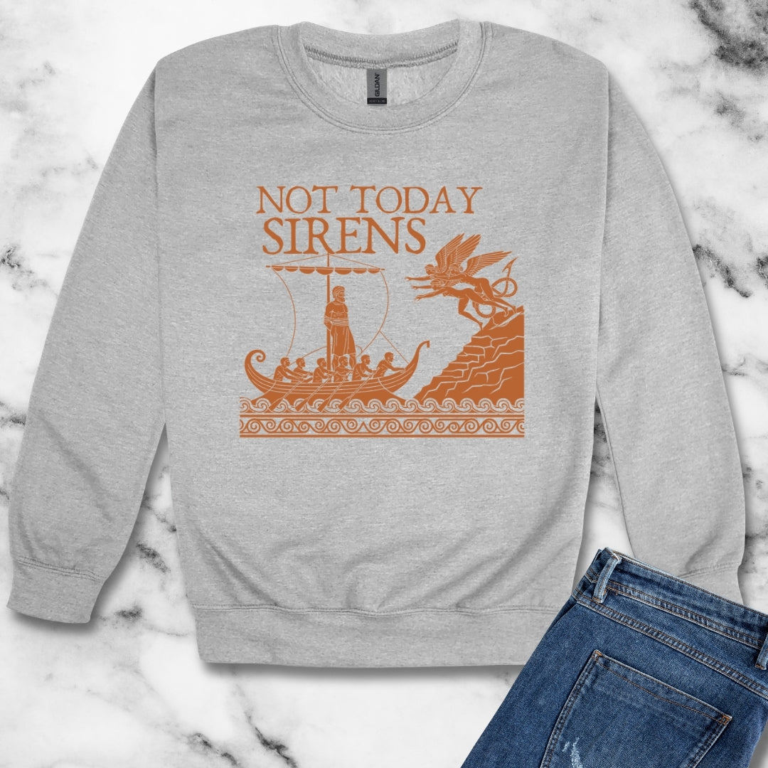 Not Today Sirens Unisex Heavy Crewneck Sweatshirt