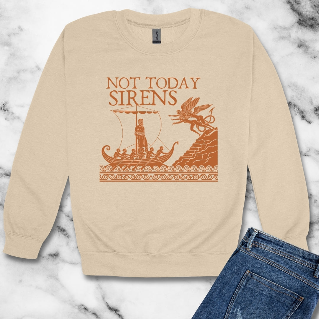 Not Today Sirens Unisex Heavy Crewneck Sweatshirt