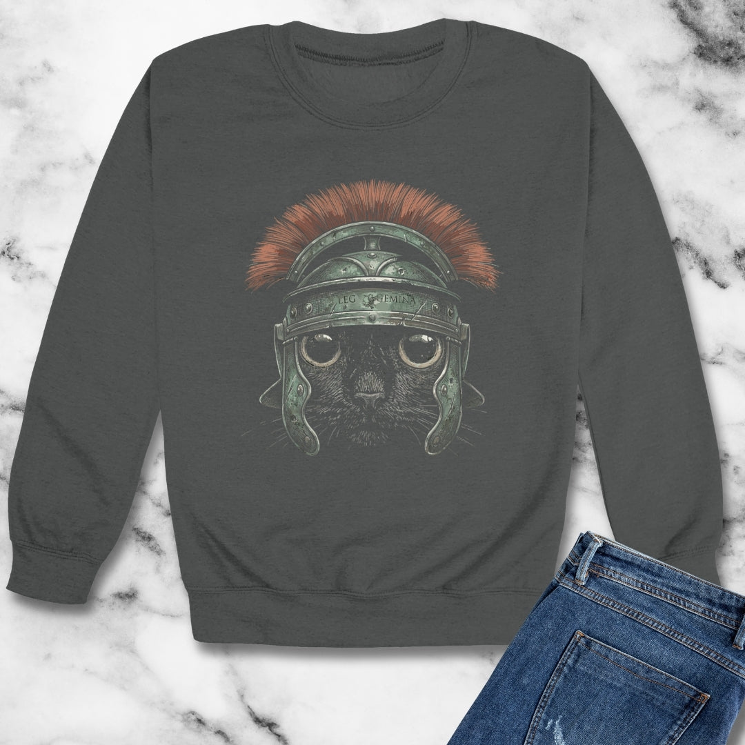 Cat Centurion Unisex Heavy Crewneck Sweatshirt