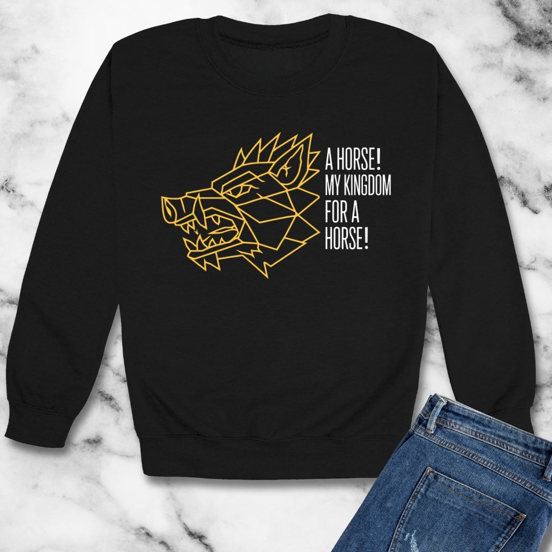 Richard III Kingdom for a Horse Unisex Heavy Crewneck Sweatshirt