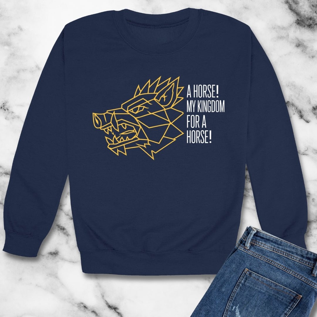 Richard III Kingdom for a Horse Unisex Heavy Crewneck Sweatshirt