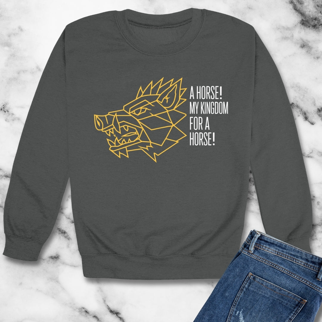 Richard III Kingdom for a Horse Unisex Heavy Crewneck Sweatshirt