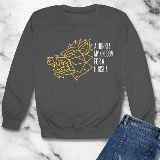 Richard III Kingdom for a Horse Unisex Heavy Crewneck Sweatshirt