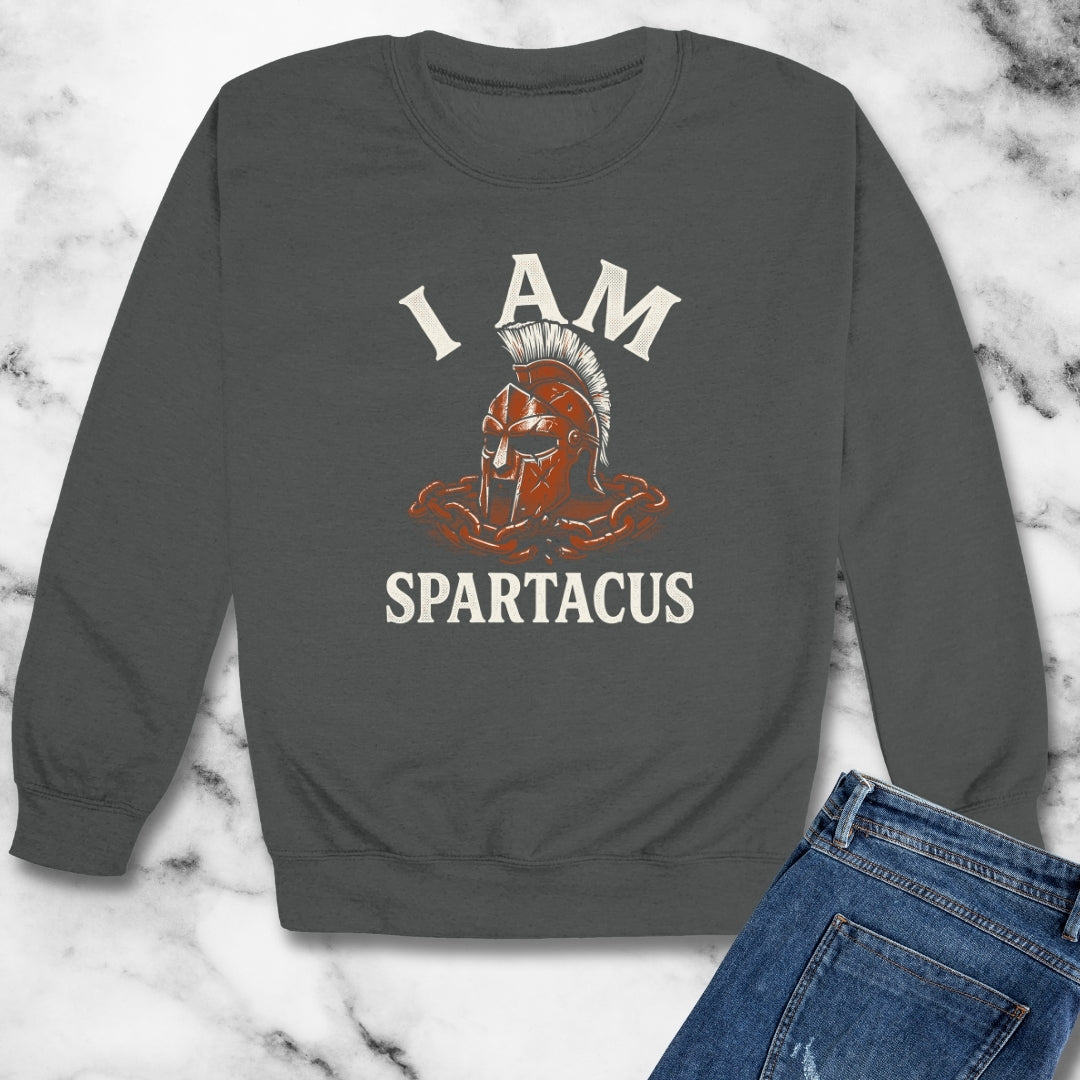 I Am Spartacus Unisex Heavy Crewneck Sweatshirt