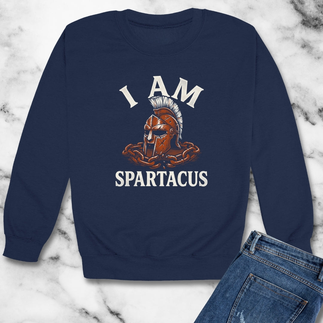I Am Spartacus Unisex Heavy Crewneck Sweatshirt