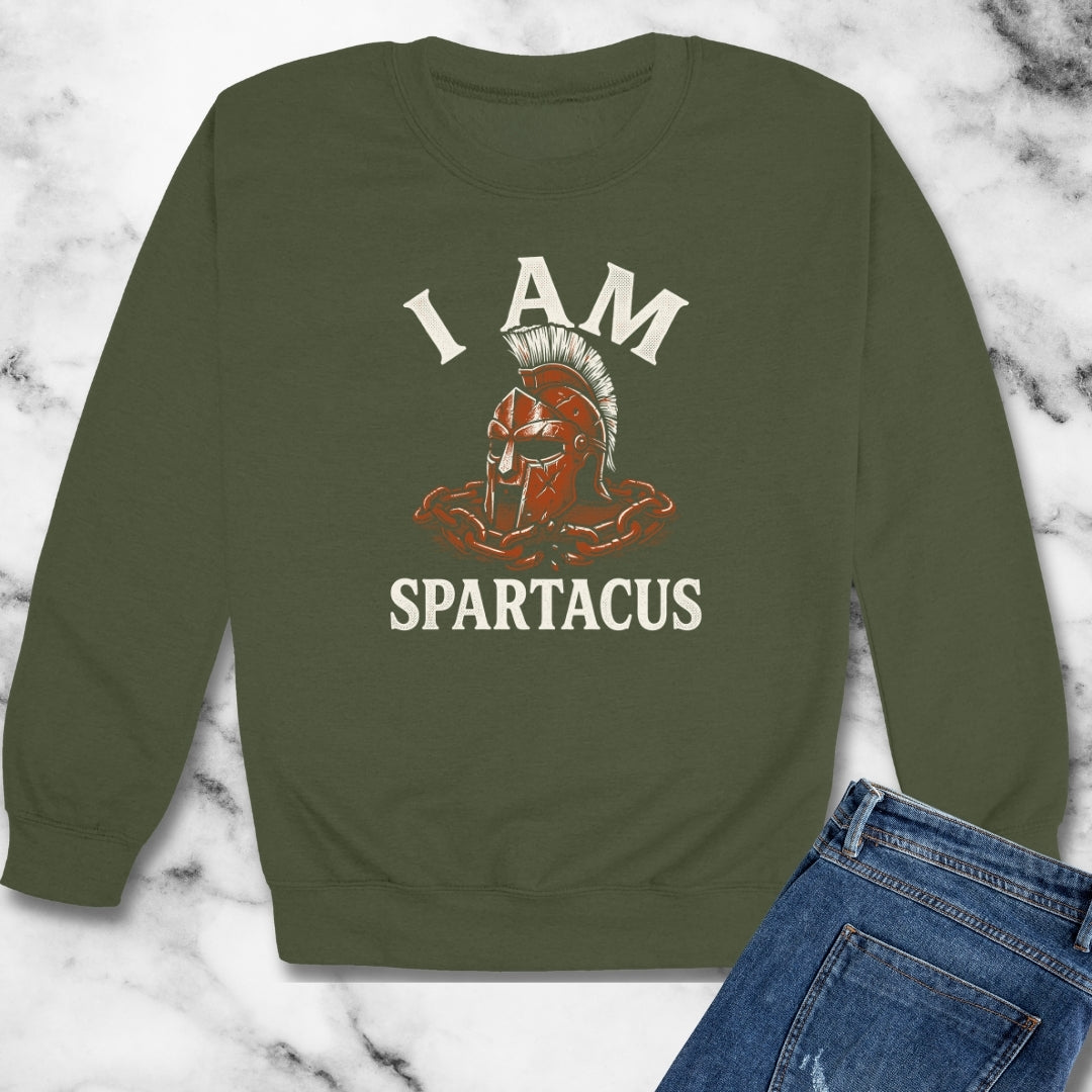 I Am Spartacus Unisex Heavy Crewneck Sweatshirt