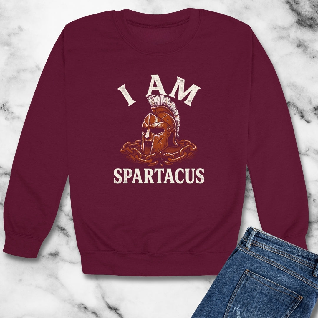 I Am Spartacus Unisex Heavy Crewneck Sweatshirt